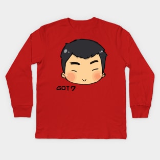 charming face of got7 personel kpop boyband Kids Long Sleeve T-Shirt